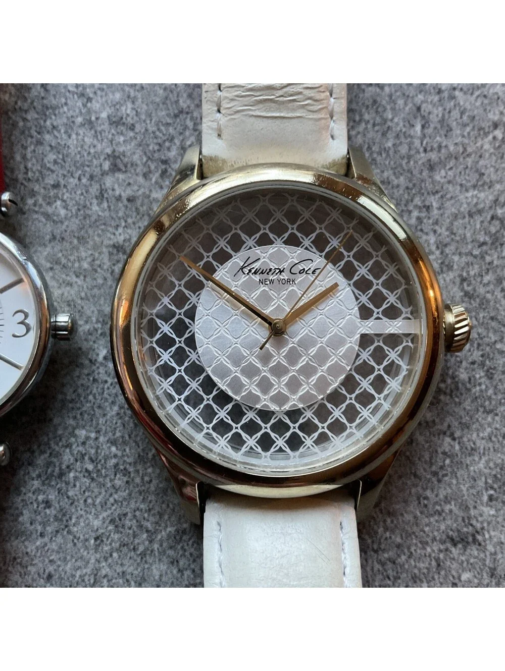 Pair Of Vintage Anne Klein & Kenneth Cole Womens Watches Both Run Great A10
